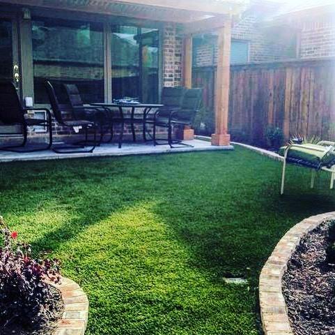 Artificial Grass in Small Backyard
